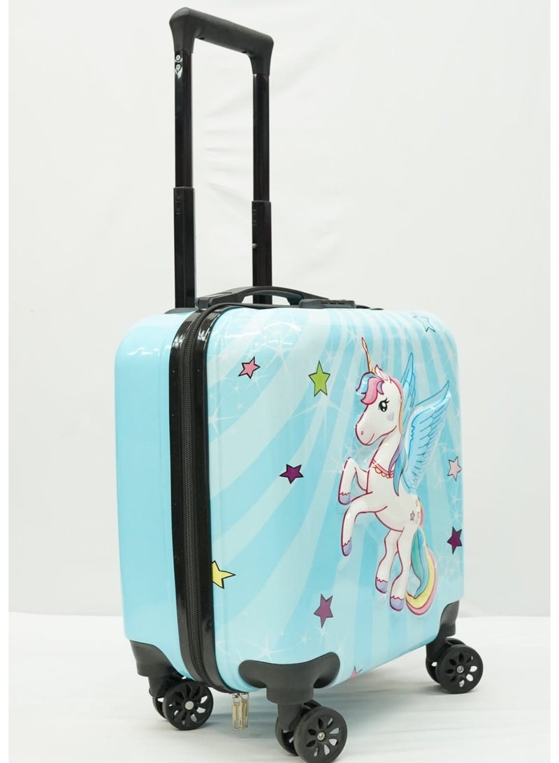 HASSM 17-Inch Cartoon Printed Suitcase  - Image 2