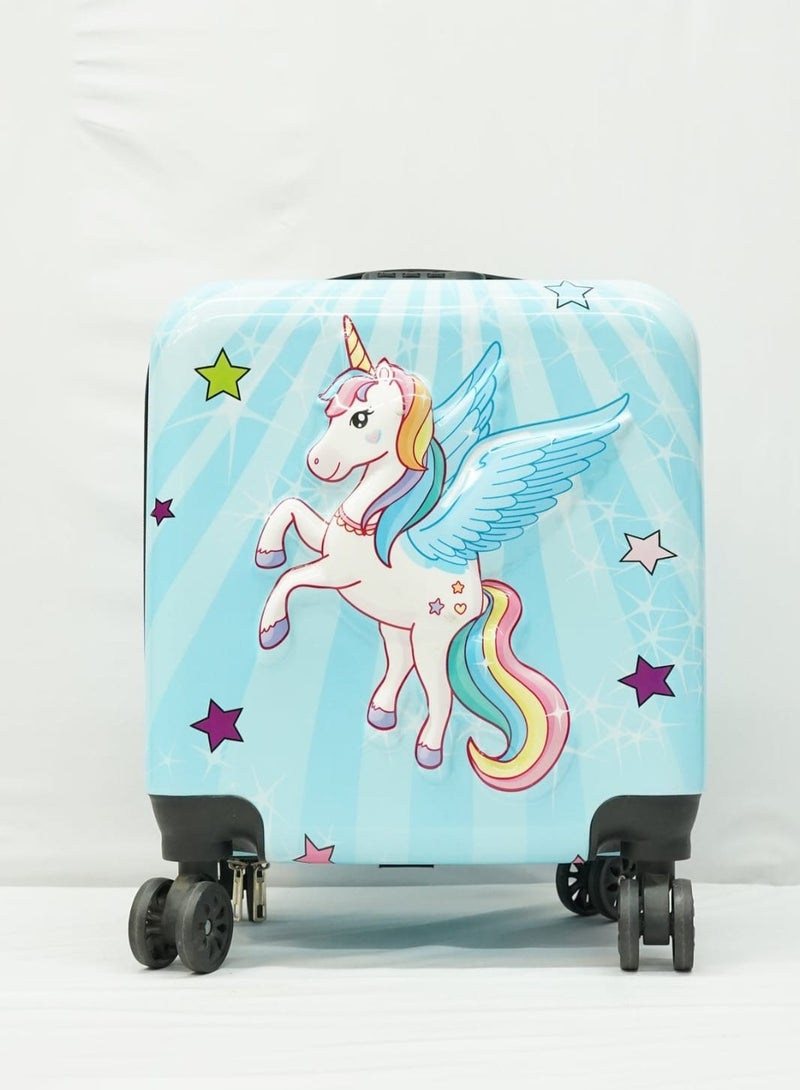 HASSM 17-Inch Cartoon Printed Suitcase  - Image 4