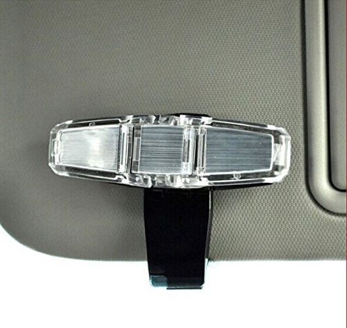 Aeoss Universal Multi-Function Car Sun Visor Double Sunglasses Eye Glasses Card Holder Clip, Ultimate Car Convenience Stylish Multifunction Sun Visor Holder Clip (Silver) - Image 4