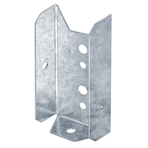GBGS 20 Pcs 2x4 Fence Bracket,20 Gauge Galvanized Steel,Deck Rail Brace,Silver - Image 1