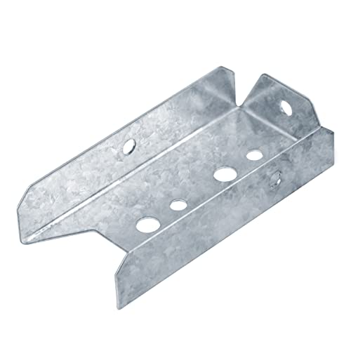 GBGS 20 Pcs 2x4 Fence Bracket,20 Gauge Galvanized Steel,Deck Rail Brace,Silver - Image 4