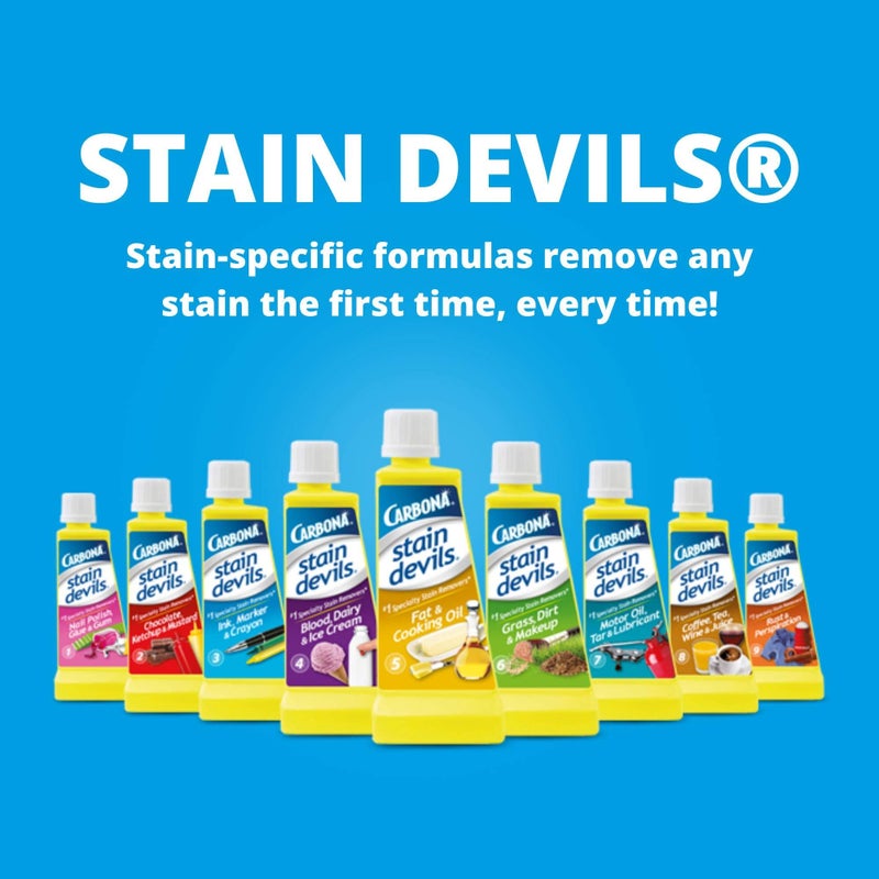 Carbona Stain Devils® #4 – Blood, Dairy & Ice Cream | Professional Strength Laundry Stain Remover | Multi-Fabric Cleaner | Safe On Skin & Washable Fabrics | 1.7 Fl Oz, 1 Pack - Image 3