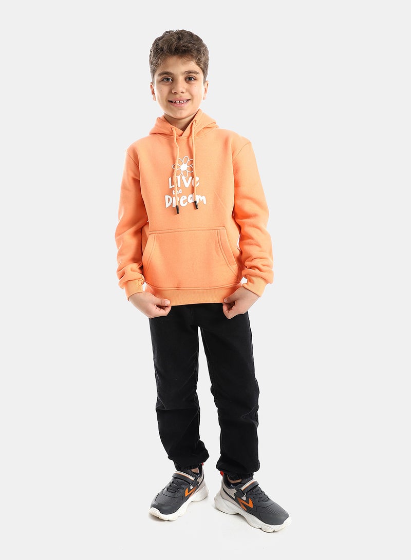 Andora Orange Sweatshirt Long Sleeves Printed pattern - Image 5