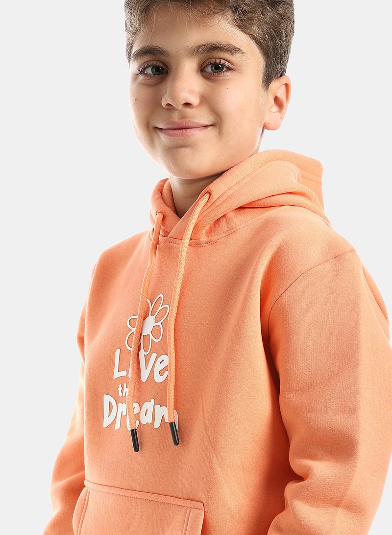 Andora Orange Sweatshirt Long Sleeves Printed pattern - Image 4