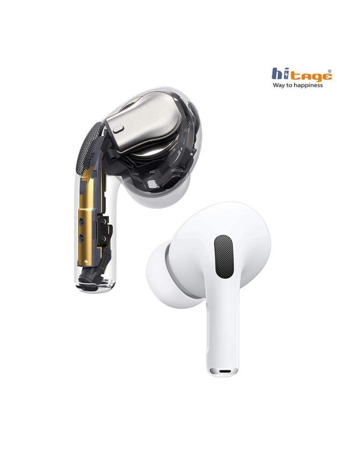 Hitage TWS-195 AIRDOPS 5.0 10 Hours Taking 5 Hours Music Long Battery AIR Speaker PRO Smart CHIP, White - Image 5