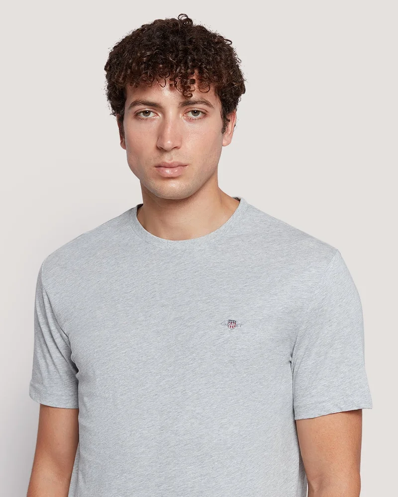 GANT  Gant Men’S Short Sleeve Cotton T-Shirt With Shield Logo for Men | Best Price UAE