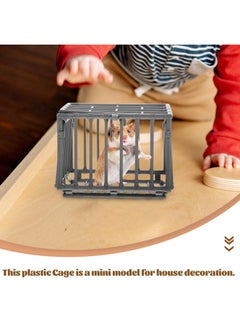 Baluue 2Pcs Beast Fence Model Miniature Pit House Mini Cage Prop Mini Cage Model House Mini Toy Small Storage Cage Miniature Diy Cage Models Decor Science Craft Cage Clothing Plastic  - Image 4