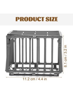Baluue 2Pcs Beast Fence Model Miniature Pit House Mini Cage Prop Mini Cage Model House Mini Toy Small Storage Cage Miniature Diy Cage Models Decor Science Craft Cage Clothing Plastic  - Image 2