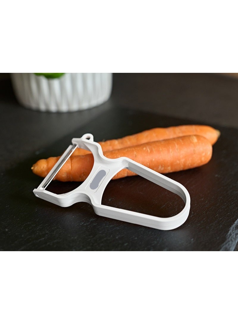Practical Fruit and Vegetable Peeler with Comfortable Silicone Grip Handle - Durable & Efficient Kitchen Peeling Tool - Image 4