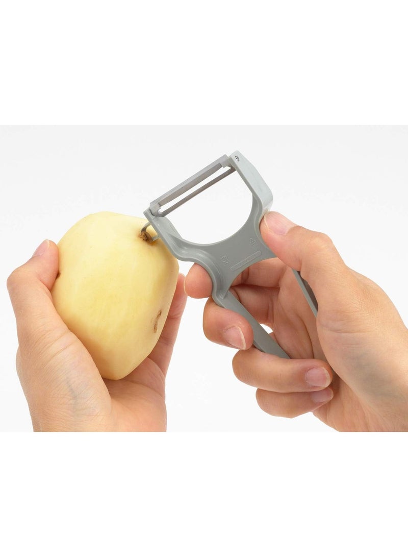 Practical Fruit and Vegetable Peeler with Comfortable Silicone Grip Handle - Durable & Efficient Kitchen Peeling Tool - Image 2