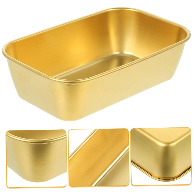 Golden Square Bowl for Snacks Fried Chicken Deep Food Serving Party Elegant Design - Image 5
