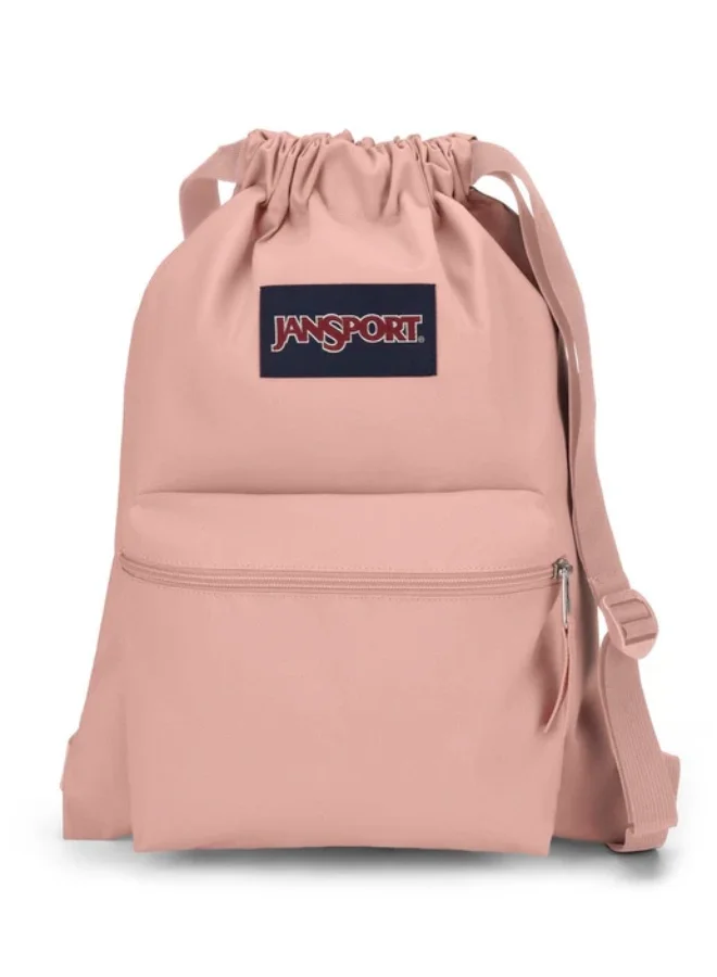Jansport Drawsack with Shoulder Strap, 14L, 0.19kg, 18 Inch-Mystic Rose