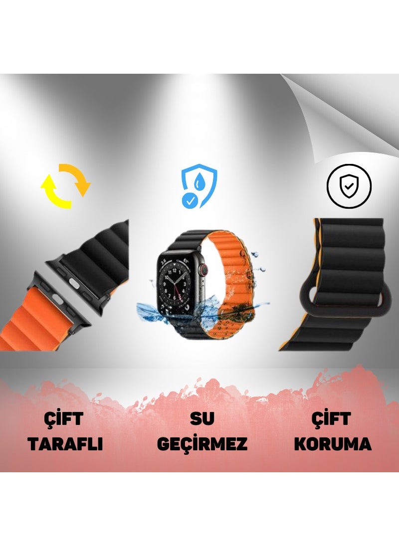 Cosmostech - Apple Watch Compatible 42MM 44MM 45MM 49MM 1/2/3/4/5/6/se/7/8/ultra Smart Watch Ocean Band and Strap - Image 1