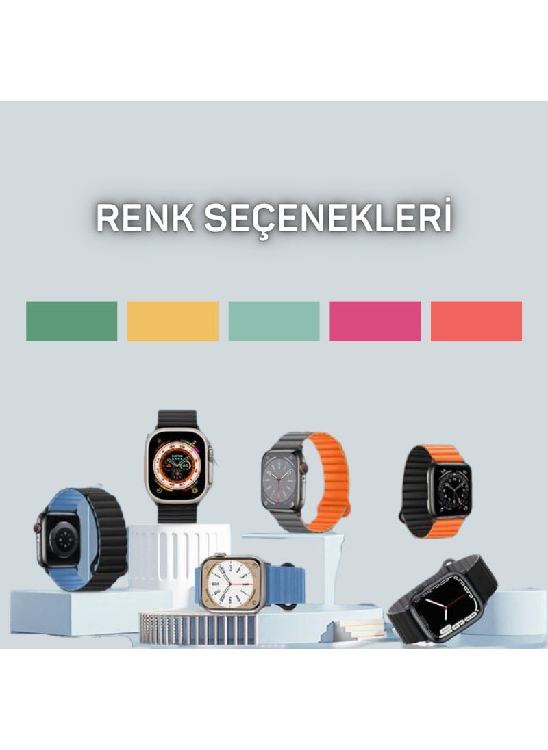 Cosmostech - Apple Watch Compatible 42MM 44MM 45MM 49MM 1/2/3/4/5/6/se/7/8/ultra Smart Watch Ocean Band and Strap - Image 1