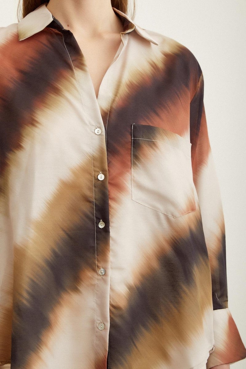 Never More Patterned Pocket Shirt - Image 2