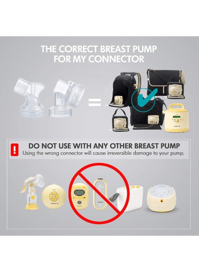 Medela Spare or Replacement PersonalFit Connectors, 2 Count (Pack of 1) - Image 2