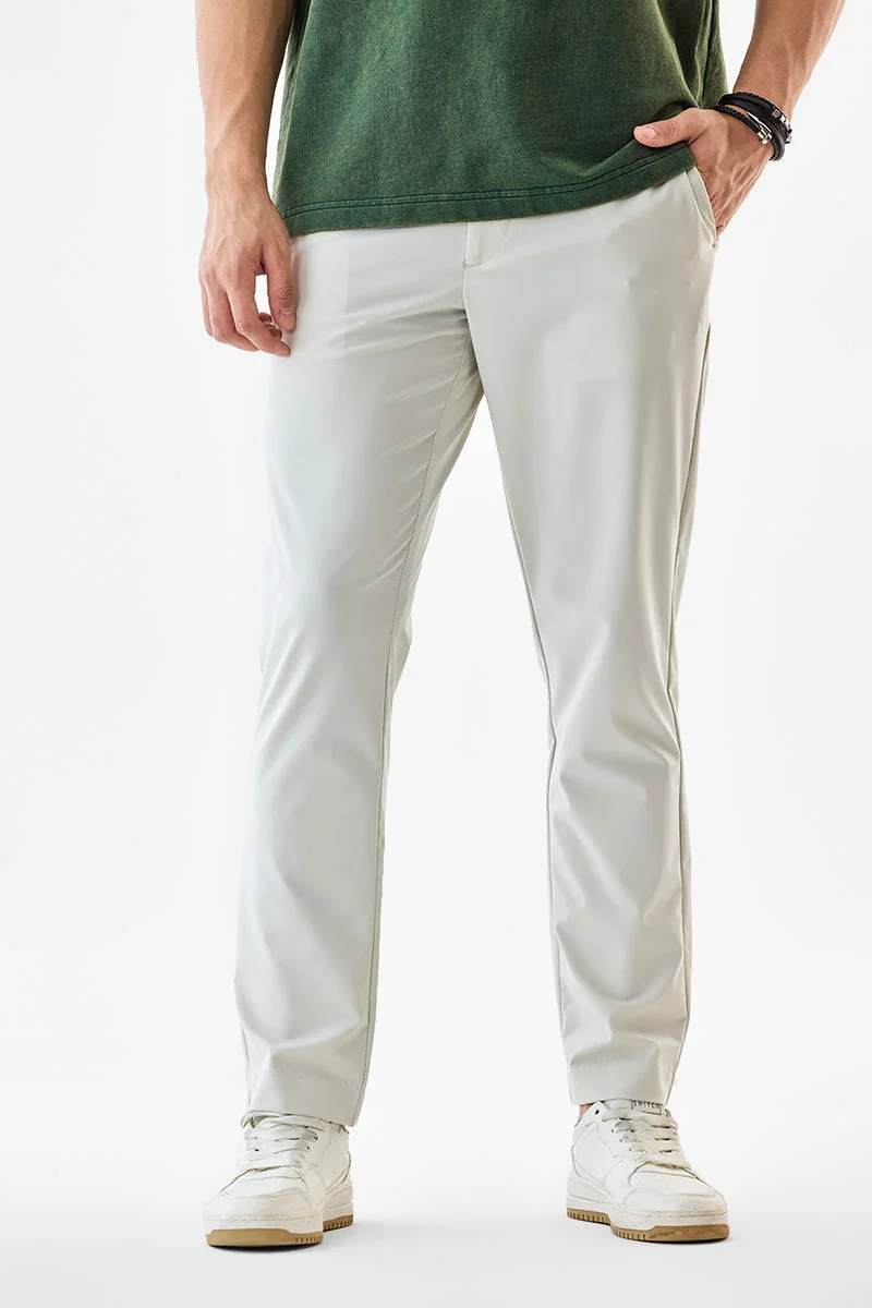 SNITCH بنطلون أوف وايت مطاطي