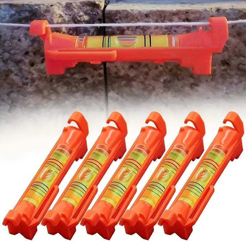 Mini Bubble Level Set 4 Oranges Pocket Hanging String Measuring Tool - Image 3
