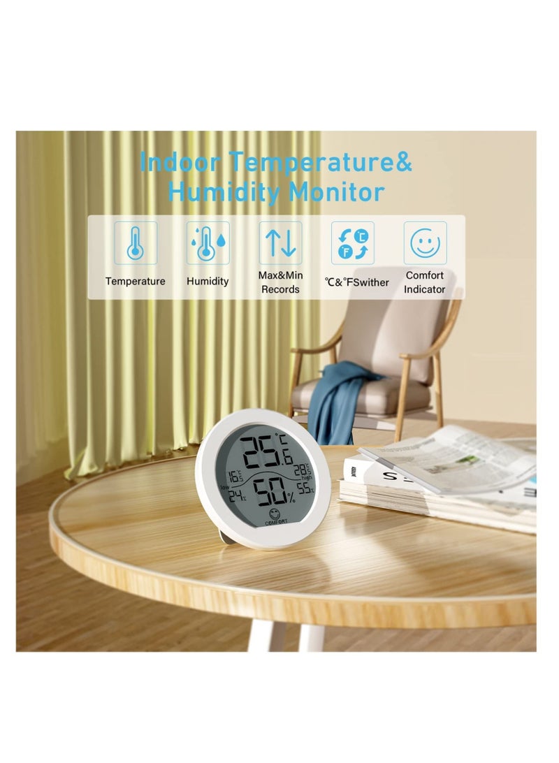 NIBEMINENT KR-TH1 Room Thermometer – Advanced and Humidity Gauge LCD Hygrometer with Max Min Records Easy to Install Durable Design High Accuracy Mechanism - Image 2