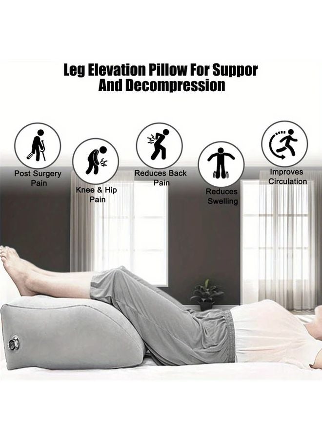 1pc Inflatable Leg Elevation Pillow For Pregnancy Post Surgery Support Reduces Swelling - Image 2
