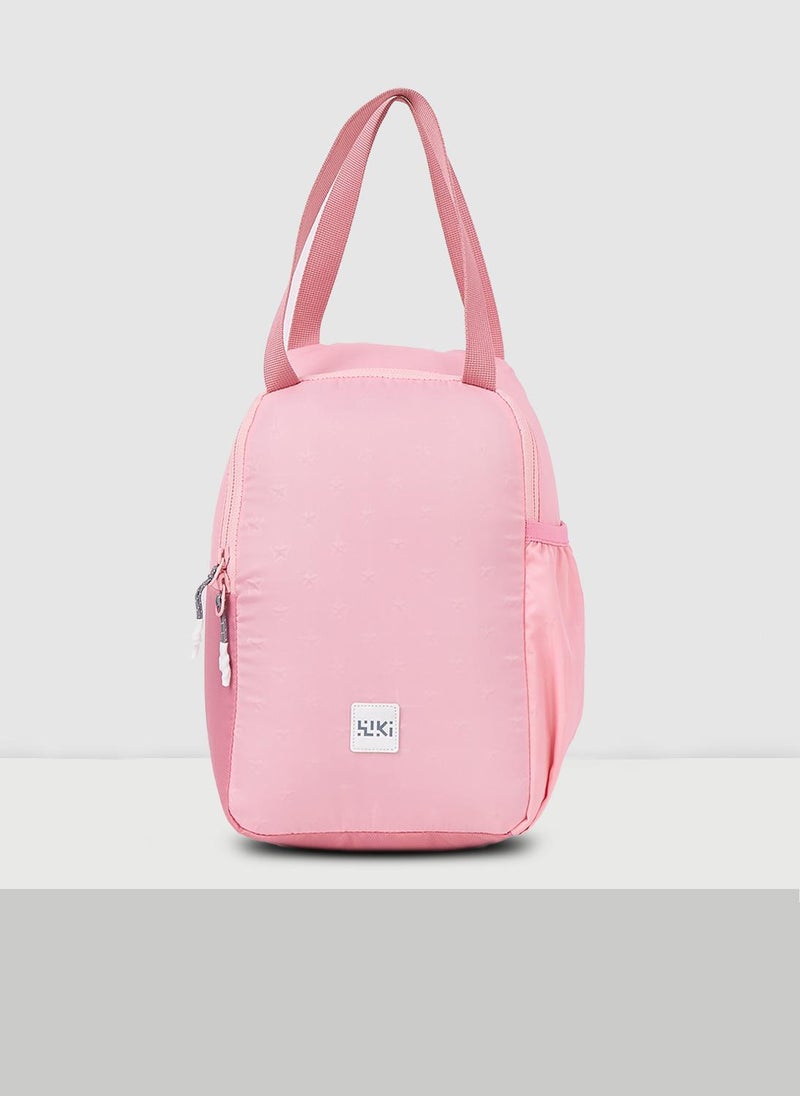 وايلد كرافت حقيبة غداء فوودي بنمط نجوم ثلاثية الأبعاد باللون الوردي - Image 1