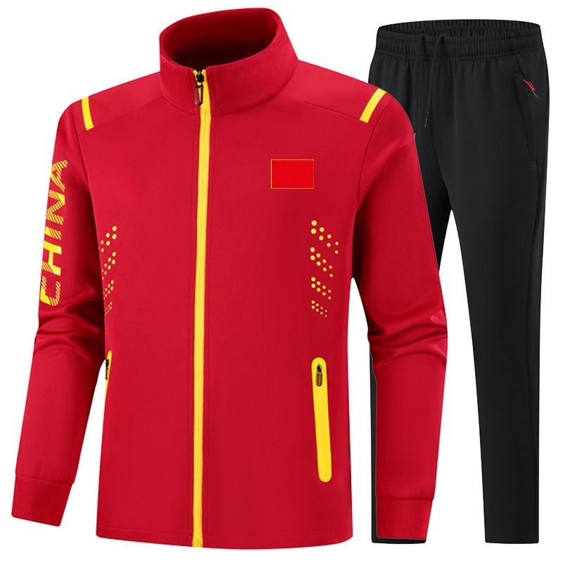 Chinese Team Sportswear Suits, Athletes' National Uniforms, Sports Training Uniforms, Team Performance Uniforms, Sports Meeting Clothing - Image 1