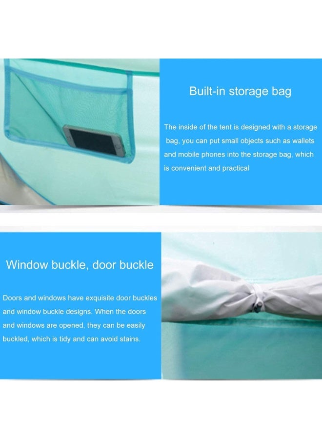 توبيز خيمة توبي الجديدة للتخييم، خيمة قابلة للفتح مقاومة للماء، سهلة التركيب للتخييم والمشي في الطبيعة، خيمة محمولة مع حقيبة حمل لفصول السنة الأربعة (خيمة أوتوماتيكية - 250 * 145 * 100) - Image 3