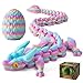 SYEFKJSA 3D Printed Dragon Eggs with Dragon Inside 12InchArticulated Fidget 3D Printed Animals Interesting Decorative Gift Easter Basket Essentials Stuffers Random Rainbow - Image 2