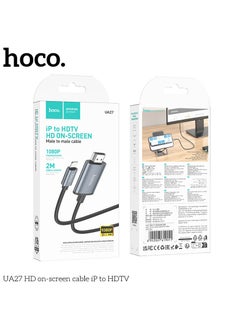 UA27 HD On-Screen Cable IP to HDTV High-Quality Video and Audio Cable for Streaming, Mirroring, and Connecting iPhone to HDTV - Metal Gray - pzsku/Z336DF332E0139B4D6ADDZ/45/_/1731240028/635332e3-3e21-40f3-ad8d-19af4868d5f8