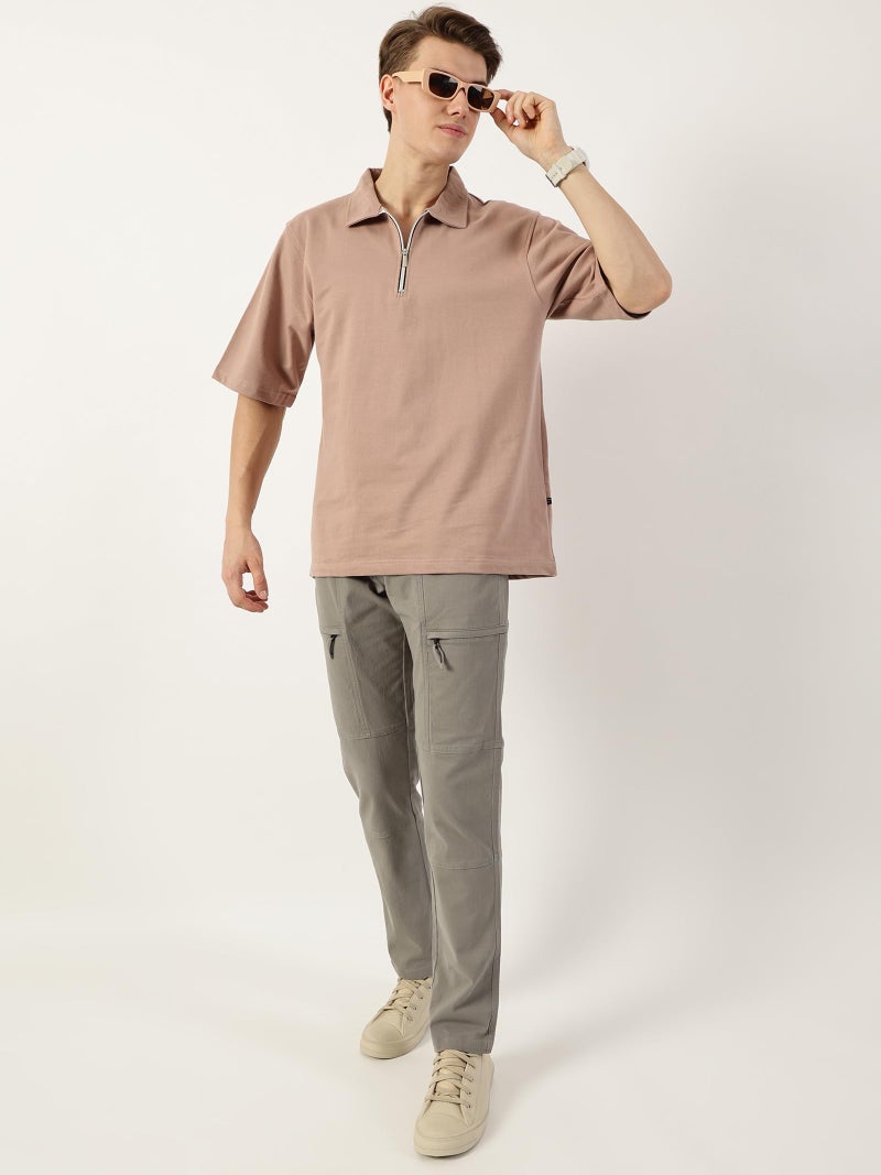 Thomas Scott Men Solid Regular Fit Trouser (TSB080_Grey, 36) - Image 4
