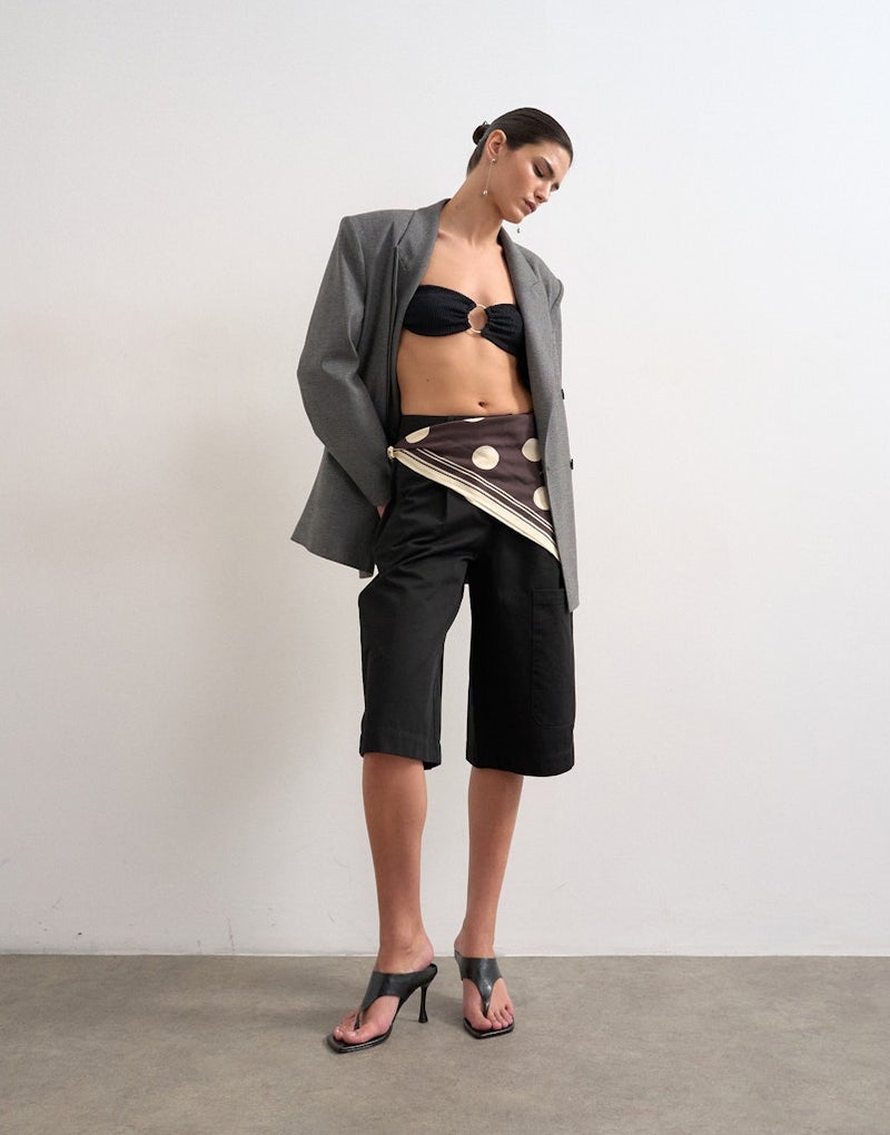 TOPSHOP Longline Cargo Short Woven - Image 4
