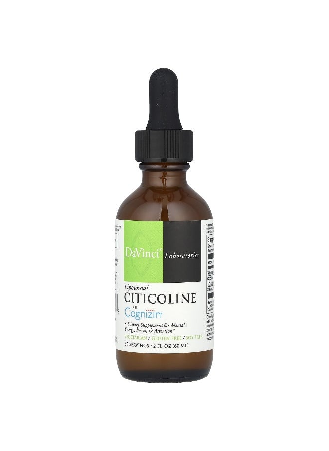DaVinci Laboratories DaVinci Laboratories, Liposomal Citicoline with Cognizin®, 2 fl oz (60 ml)  - Image 1