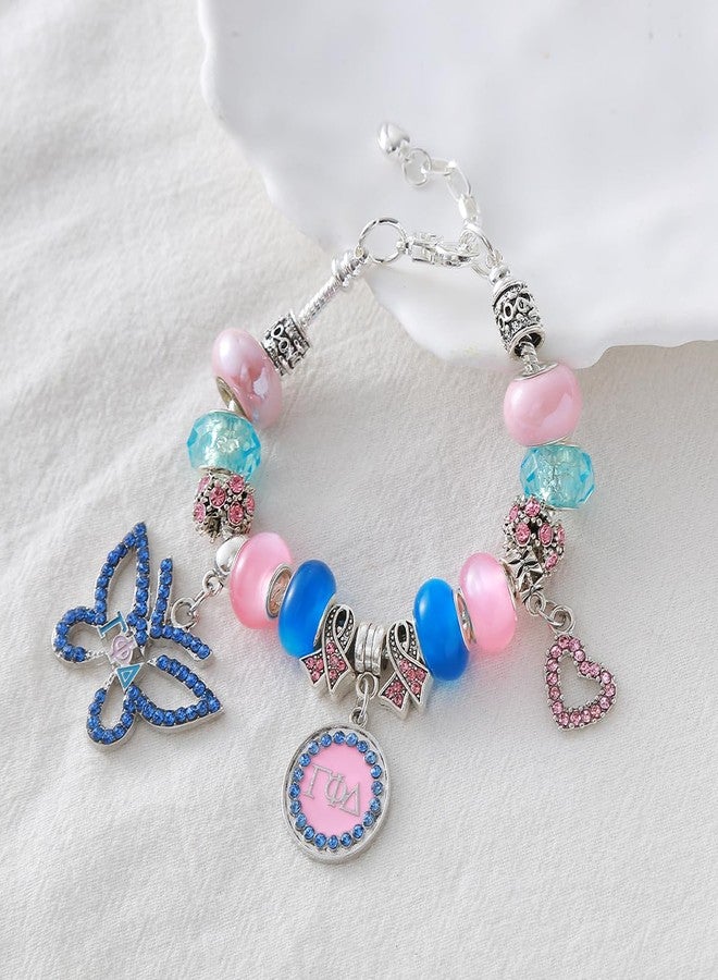 HUSURU GPD Society Group Symbol Butterfly Greek Letter Gamma Phi Bracelet Sorority 1943 Women Jewelry for Members Gifts - Image 3