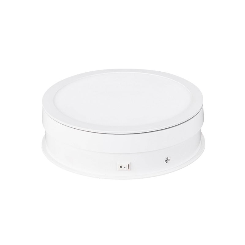 20cm Motorized Rotating Display Stand Rotating Turntable 10kg/22lbs Load Capacity 360°Rotatable Display Turntable with LED Light for Photography Products Display Live Video Show - Image 1