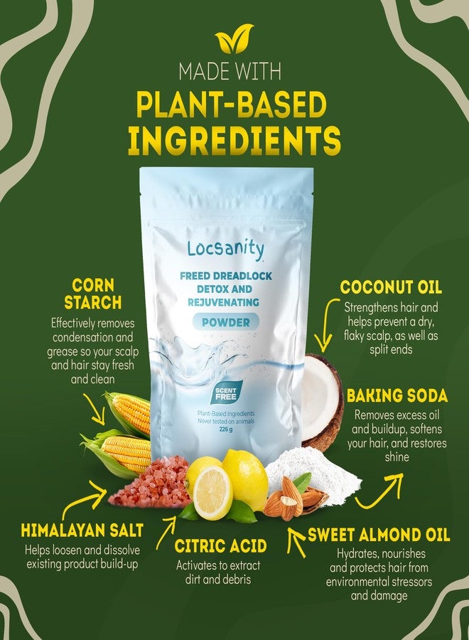 Locsanity Dreadlock Natural Hair Deep Clean Detox and Rejuvenate Dreadlock Powder - ACV Alternative - Image 3