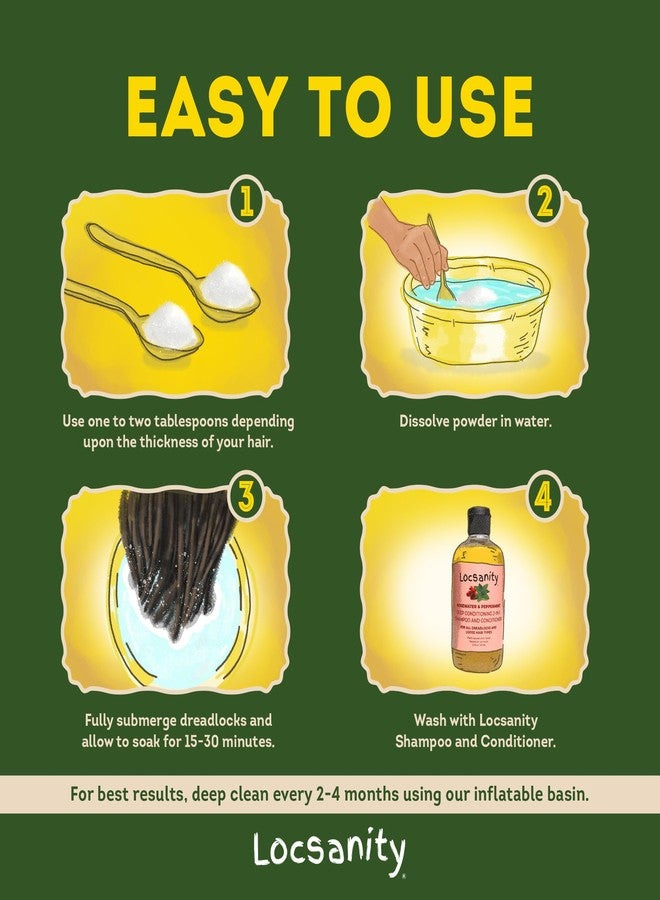 Locsanity Dreadlock Natural Hair Deep Clean Detox and Rejuvenate Dreadlock Powder - ACV Alternative - Image 5
