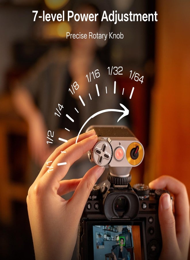 فيلتروكس فلاش كاميرا فيلتروكس فينتج Z1 ريترو - فلاش سريع التوصيل لكاميرات DSLR والكاميرات عديمة المرآة، شحن سريع من النوع C، سطوع قابل للتعديل، صندوق إضاءة ناعم قابل للفصل، إضاءة تصوير محمولة - Image 2