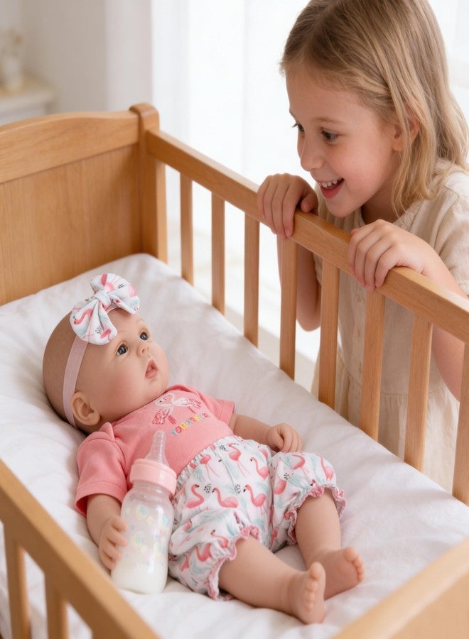 Milidool Realistic Reborn Baby Dolls Girl - Realistic Baby Dolls Girl Real Looking 18 inch Doll with Soft Poseable Body, Lifelike Newborn Baby Doll, Kids Gift for 3+ Years Old - Image 2