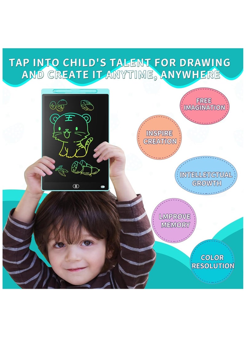 Sportify The Brand LCD Writing Tablet, Drawing Writing Board, Erasable Colorful Screen Drawing Doodle Board, Doodle Pad Toys for Kids Adults Learning & Education, Gift for Boys & Girls 8.5 Inch Blue & Pink  - Image 2