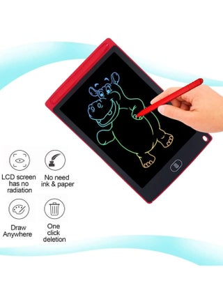 لوح كتابة LCD، لوح رسم، لوح رسم شاشة ملون قابل للمسح، ألعاب لوح رسم للأطفال والكبار للتعلم والتعليم، هدية للأولاد والبنات 8.5 بوصة متعدد الألوان - view 4