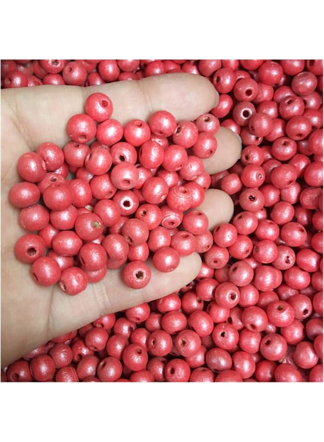Wooden Beads Round Gasket Natural Wood Pendant Jewelry Making Colorful Beads Loose Beads (Color : Gray, Size : 6mm 300Pcs) - Image 3