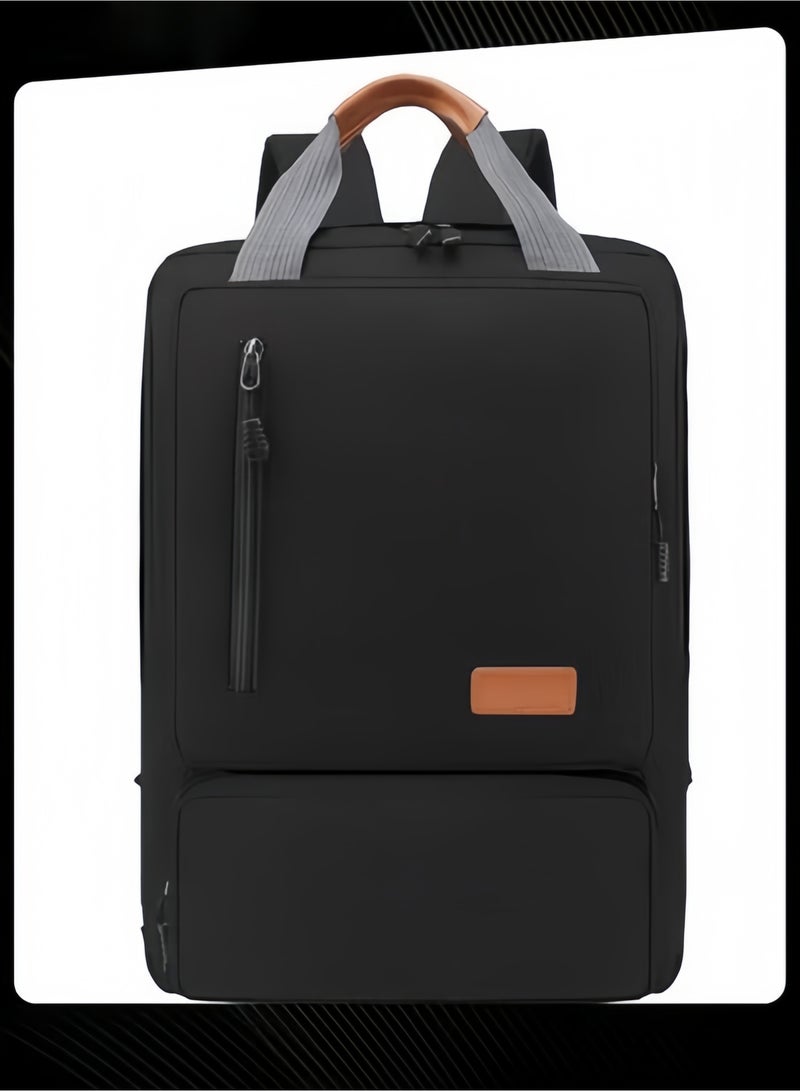 حقيبة ظهر أكسفورد للسفر للكمبيوتر المحمول مكونة من 3 قطع، حقيبة مدرسية بسحاب ومضادة للسرقة ومضادة للماء للرجال والنساء - Image 2