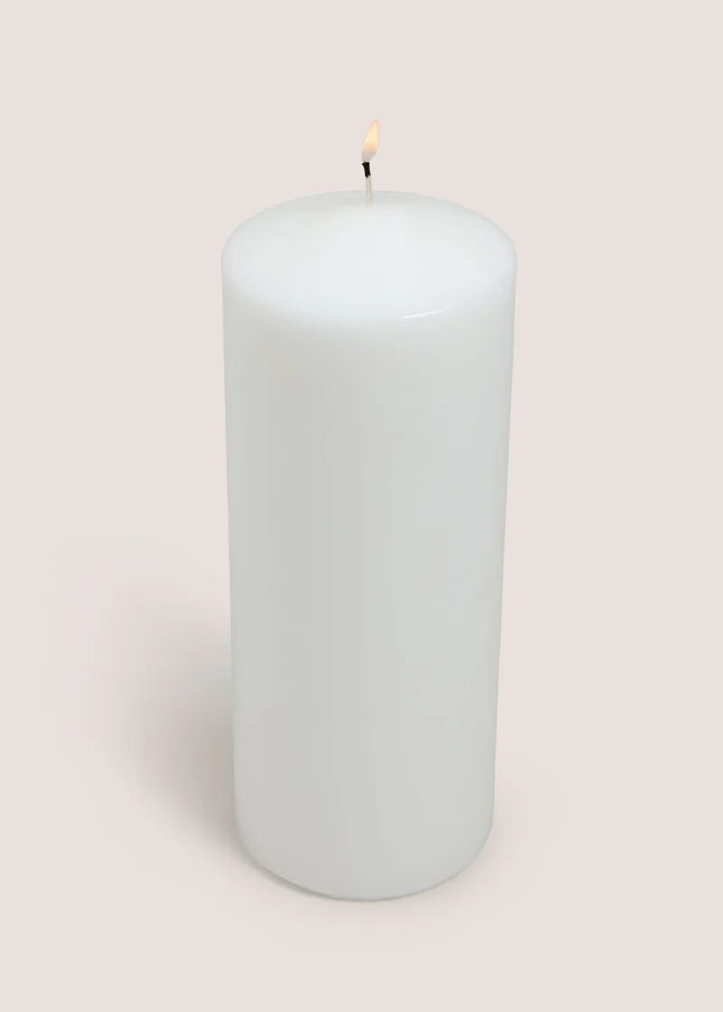 Matalan White Church Extra Large Candle