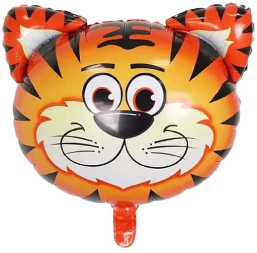 HK balloons Pack Of 98 Pcs Jungle Theme Birthday Party Decorations For Boys Forest Theme Animal Face Foil, Chrome Balloons For Theme Birthday Party Decorations With Forest Theme Backdrop Banner - Image 4