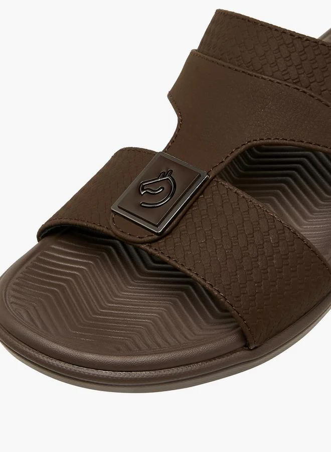 LBL By Shoexpress BROWN Men Textured Arabic Sandals for Men | Best Price UAE