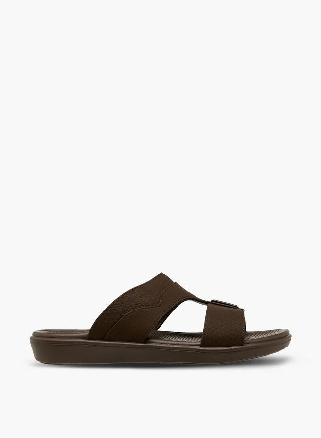 LBL By Shoexpress BROWN Men Textured Arabic Sandals for Men | Best Price UAE