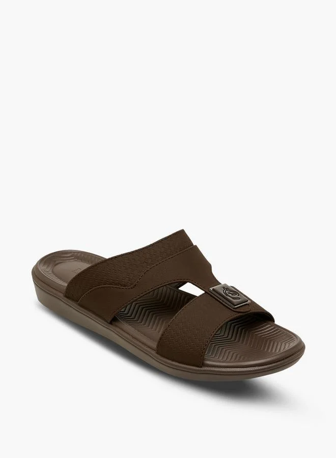LBL By Shoexpress BROWN Men Textured Arabic Sandals for Men | Best Price UAE