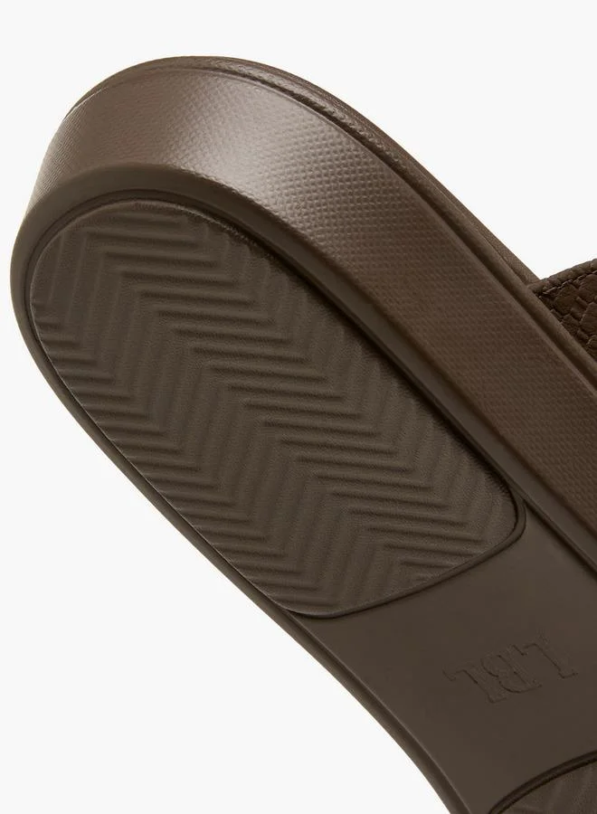 LBL By Shoexpress BROWN Men Textured Arabic Sandals for Men | Best Price UAE