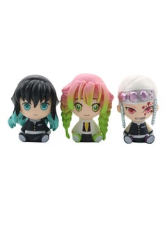 General 6 Q version cartoon sitting ghost annihilation blade Apricot Shoulang Tanjiro anime 3rd generation figure egg machine doll ornament (4.7-5 cm)  - Image 5