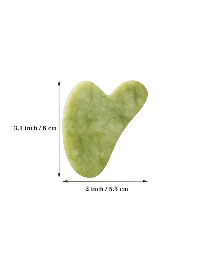 Gua Sha Stone, Natural Stone Guasha green – The Secret to Natural Beauty & Deep Skin Care wrinkle - anti aging WRGS15 - Image 2